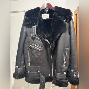 The Arrivals Moya Shearling moto jacket